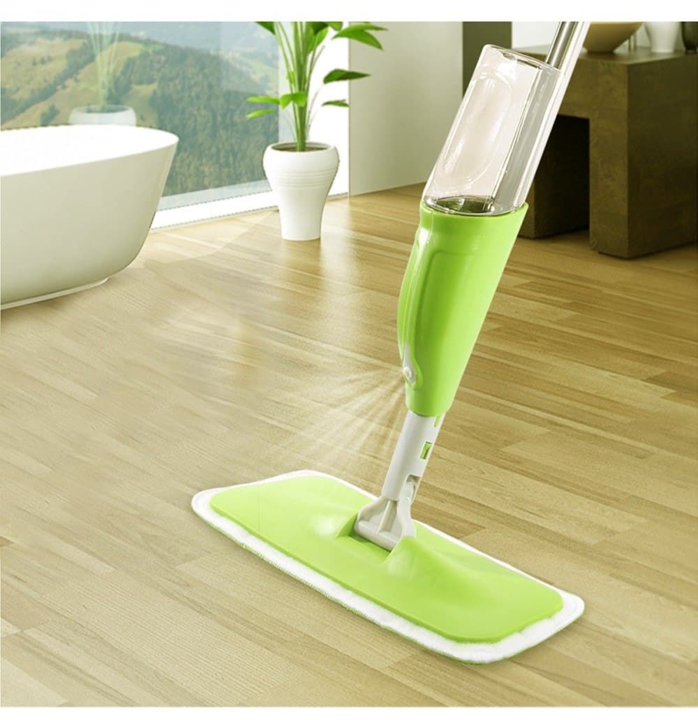 Household Flat Floor Mop Micro Fiber Spray Mop Cleaner Water Spraying Flat Mop