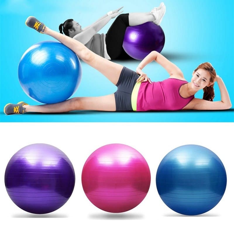 Yoga Ball Pilates Indoor Sport Fitness Balance Exercise Training Ball With Pump