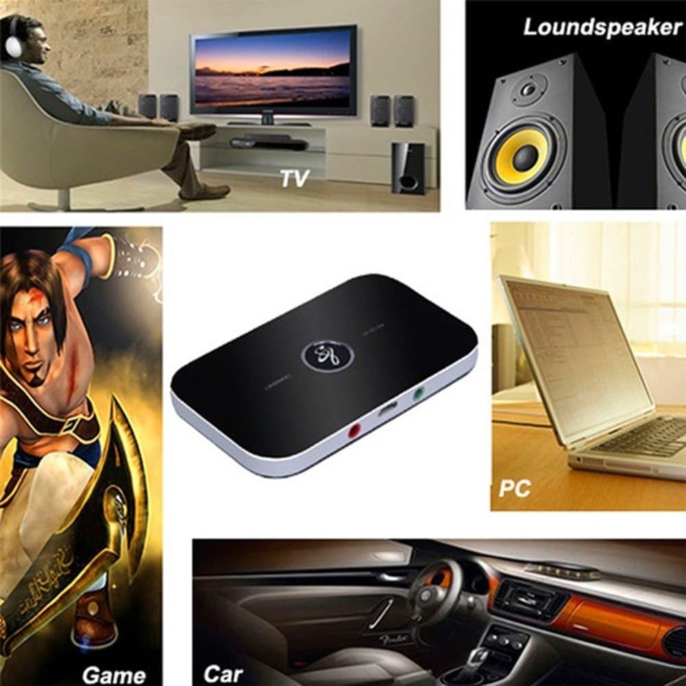 2 In 1 Ports Stereo Bluetooth Transmitter And Receiver For PC TV Audio Devices