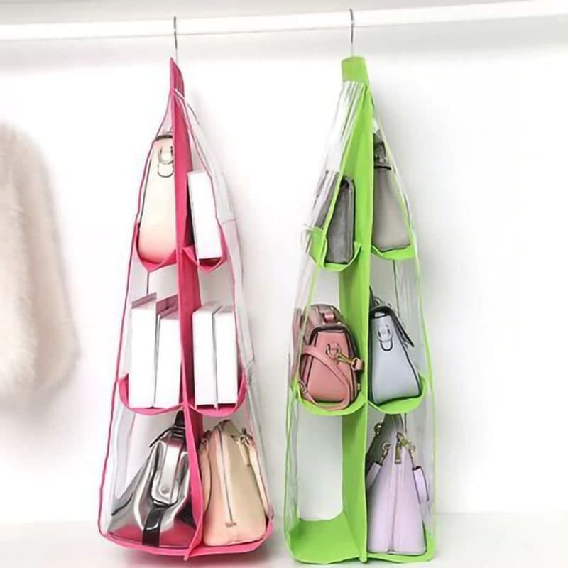 Thick Double-Sided Six Grid Storage Bag Multi Functional Hanging Bag