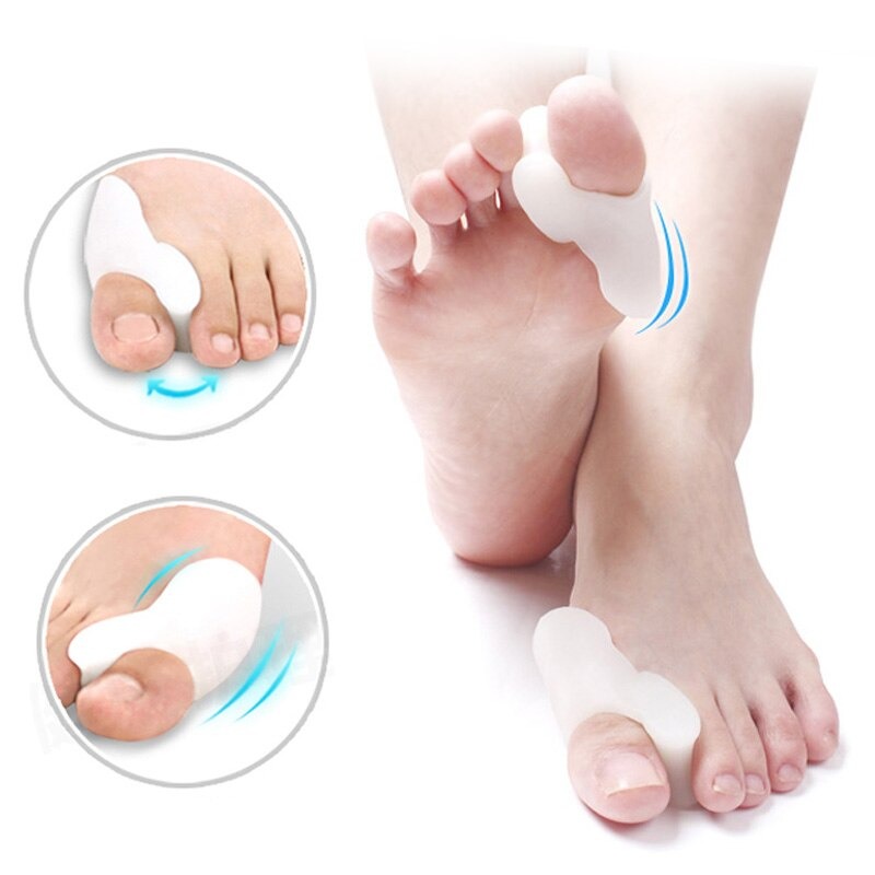 Silicone Gel Foot Fingers Hole Bunion Toe Separator Thumb Valgus Protector