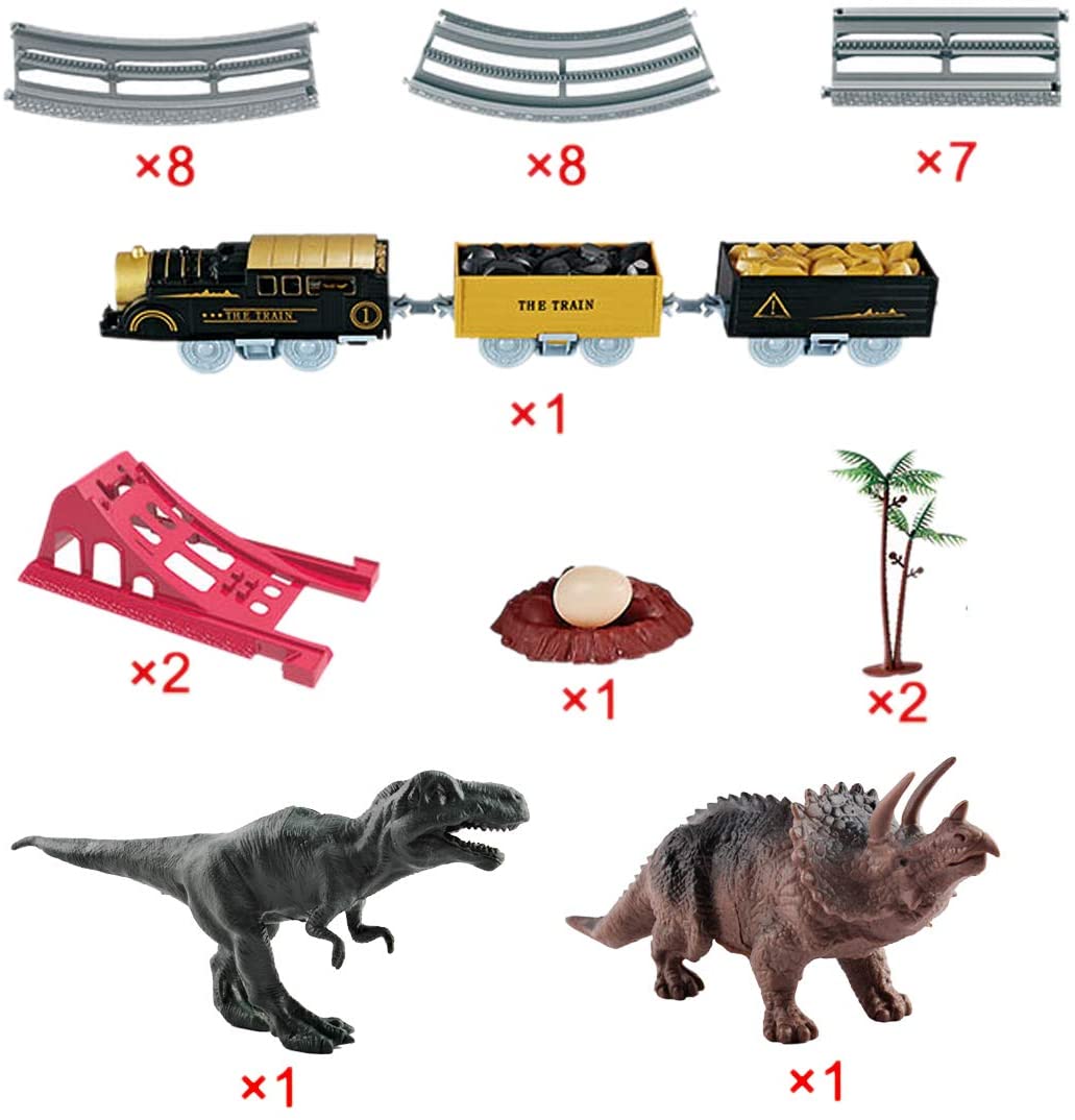 World Track Train Dinosaur Theme Series Play Set With Accessories