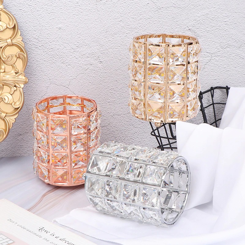 Fashion Women Makeup Brush Bucket Cosmetic Storage Box Pencil Vase Comb Container
