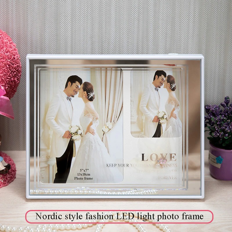 Home Decoration Bedroom Photo Frame USB LED Picture Painting Display Stand