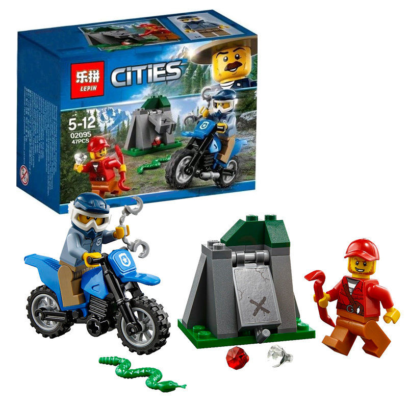 47Pcs LEPIN 02095 Brick City Off Road Chase Building Blocks