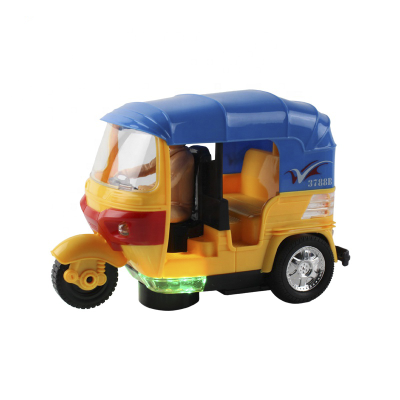 B/O Kids ABS Plastic Small Electric Car Toy Tricycle With Light & Music