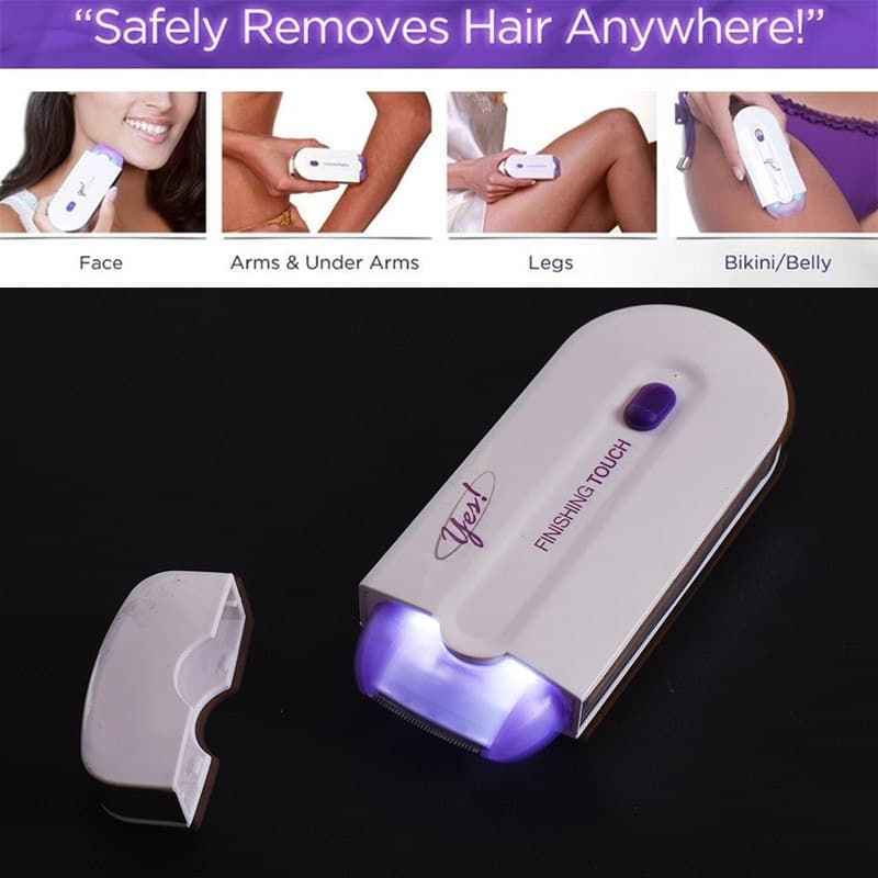 USB Rechargeable 2 in 1 Instant Painless Hair Removal Machine for Men & Women Legs Arm Face Body